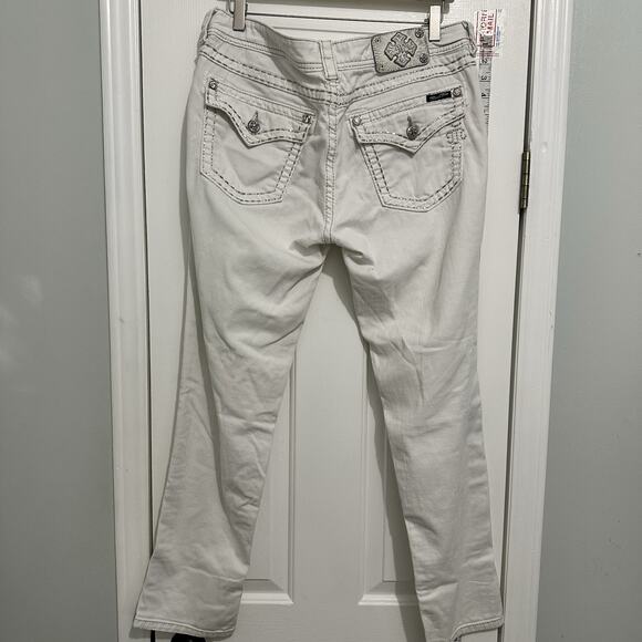 Miss Me Low Rise Y2k Skinny Size 32 Pockets Denim Jeans Size 32 30 - Picture 9 of 16